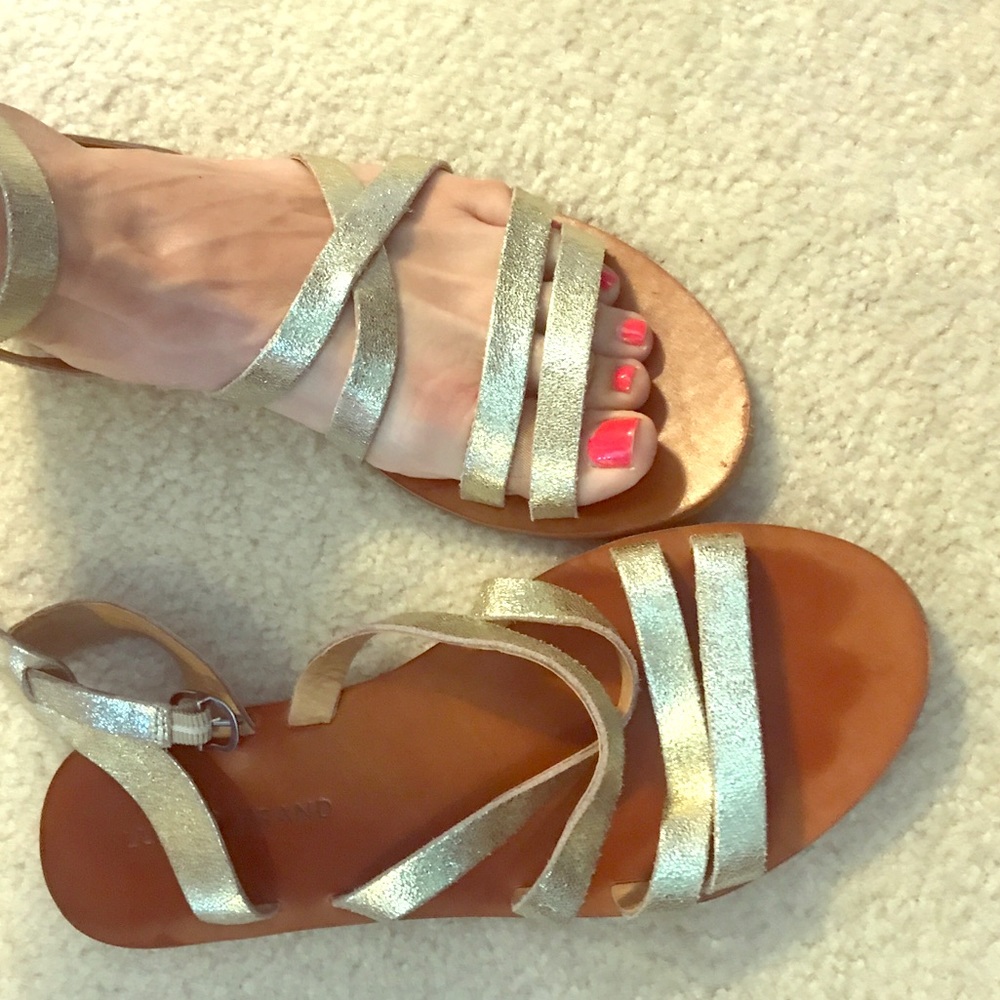 Lucky Brand Gold Gladiator Sandals